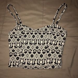 Aztec print crop top!